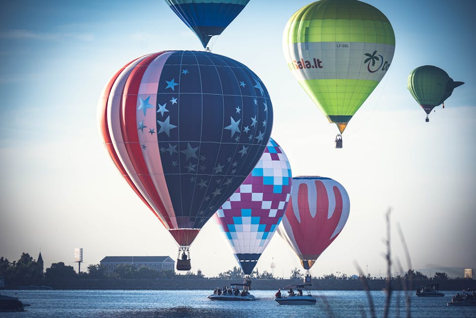 Globos aerostáticos sobre el cielo de Guanajuato