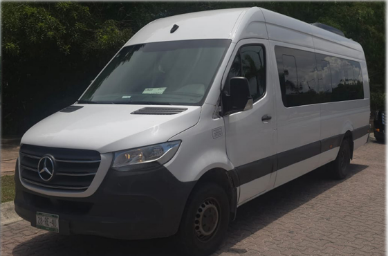Mercedes Sprinter VIP group transfer Riviera Maya